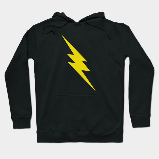 Yellow Lightning Bolt Hoodie by SpaceAlienTees